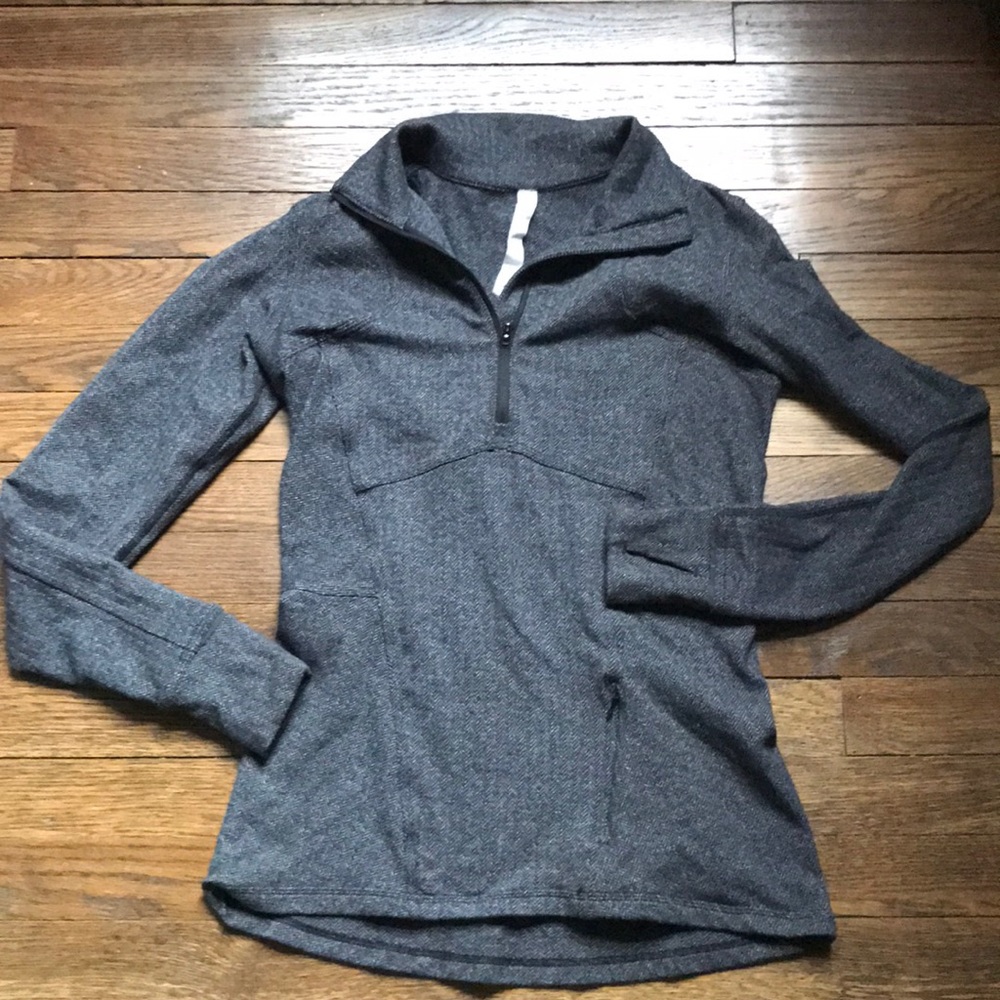 No offers please! This is my lowest!! Lululemon 1/4 zip herringbone